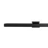 Trapleuning plat zwart 100cm