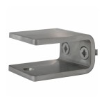 Trapleuninghouder plat RVS geborsteld