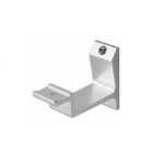 Trapleuninghouder vlak modern aluminium hout-gipsplaat