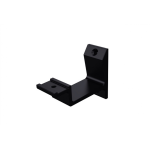 Trapleuninghouder vlak modern zwart gepoedercoat hout-gipsplaat