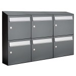 Flow set 3-breed, 2-hoog met dak antraciet