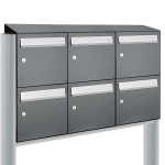Flow set 3-breed, 2-hoog met dak op statief antraciet