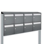 Flow set 4-breed, 2-hoog met dak op statief antraciet