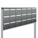 Flow set 6-breed, 3-hoog met dak op statief antraciet