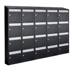 Flow set 5-breed, 4-hoog met dak zwart