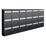 Flow set 6-breed, 3-hoog met dak zwart