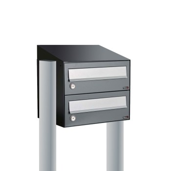 Hive set 1-breed, 2-hoog met dak op statief antraciet