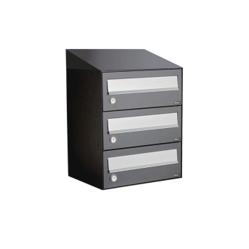 Hive set 1-breed, 3-hoog met dak antraciet