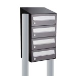 Hive set 1-breed, 4-hoog met dak op statief antraciet