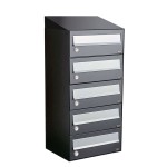 Hive set 1-breed, 5-hoog met dak antraciet