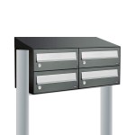 Hive set 2-breed, 2-hoog met dak op statief antraciet