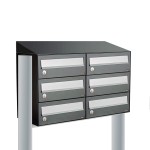 Hive set 2-breed, 3-hoog met dak op statief antraciet