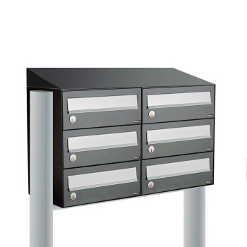 Hive set 2-breed, 3-hoog met dak op statief antraciet