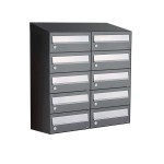 Hive set 2-breed, 5-hoog met dak antraciet