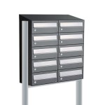 Hive set 2-breed, 5-hoog met dak op statief antraciet
