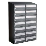 Hive set 2-breed, 7-hoog met dak antraciet