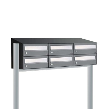 Hive set 3-breed, 2-hoog met dak op statief antraciet