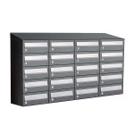 Hive set 4-breed, 5-hoog met dak antraciet