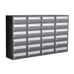 Hive set 4-breed, 6-hoog met dak antraciet