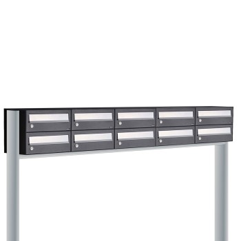 Hive set 5-breed, 2-hoog met dak op statief antraciet