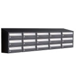 Hive set 5-breed, 3-hoog met dak antraciet