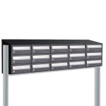 Hive set 5-breed, 3-hoog met dak op statief antraciet