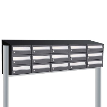 Hive set 5-breed, 3-hoog met dak op statief antraciet
