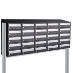 Hive set 5-breed, 5-hoog met dak op statief antraciet