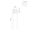 Hive set 1-breed, 3-hoog met dak op statief antraciet