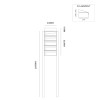 Hive set 1-breed, 5-hoog met dak op statief antraciet