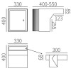 Post inbouwkast Stoer 40 tot 55cm antraciet