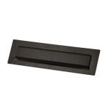 Briefplaat Stoer zwart 340x95mm