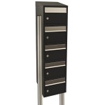 Brickset 5-hoog met dak op statief antraciet