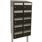 Brickset 2-breed, 5-hoog met dak op statief antraciet