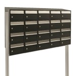 Brickset 5-breed, 4-hoog met dak op statief antraciet