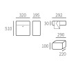 Brievenbus Allux 7000 zwart/rvs front Brievenbus Allux 7000 zwart/rvs front