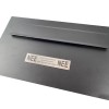 Briefplaat Stoer Rome XL zwart