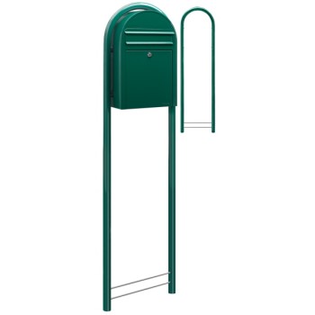 Brievenbus Bobi Classic Donkergroen + statief