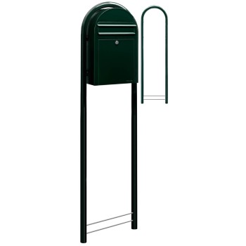 Brievenbus Bobi Classic Zwartgroen + statief