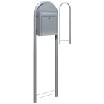Brievenbus Bobi Classic Nordic Silver + statief