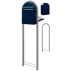 Brievenbus Bobi Classic Back Zwartblauw + statief
