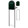 Brievenbus Bobi Classic Back Zwartgroen + statief