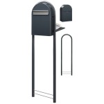 Brievenbus Bobi Classic Back Grijs / RVS + statief