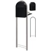 Brievenbus Bobi Classic Back Zwart + statief