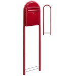 Brievenbus Bobi Classic S Helderrood + statief