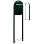 Brievenbus Bobi Classic S zwartgroen + statief