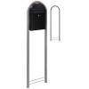 Brievenbus Bobi Classic S zwart structuur + statief