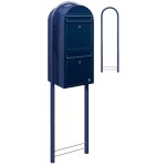 Brievenbus Bobi Duo Donkerblauw + statief
