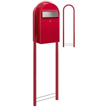 Brievenbus Bobi Grande Helderrood + statief