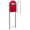 Brievenbus Bobi Grande Helderrood + statief